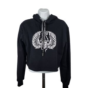 Black Graphic Hoodie